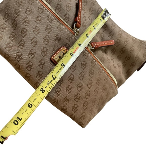 Dooney & Bourke Tan Hobo Bag with Brown Accents - Picture 14 of 15